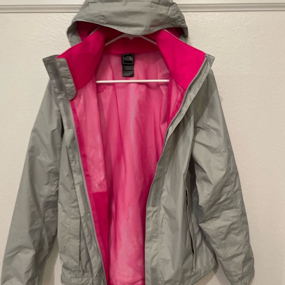 The North Face Pink Grey Ribbon Resolve Jacket Women's - Picture 8 of 15